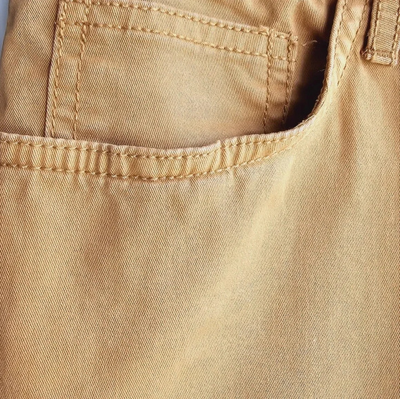 Banana Republic Camel Brown Denim Wide Leg Crop Lightweight Size 10 waist 17" - Picture 3 of 8